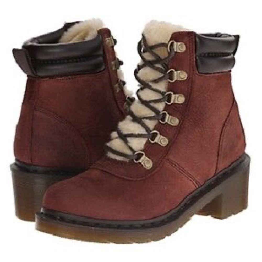 Rare vintage brown heeled dr martens Sylvia boots
